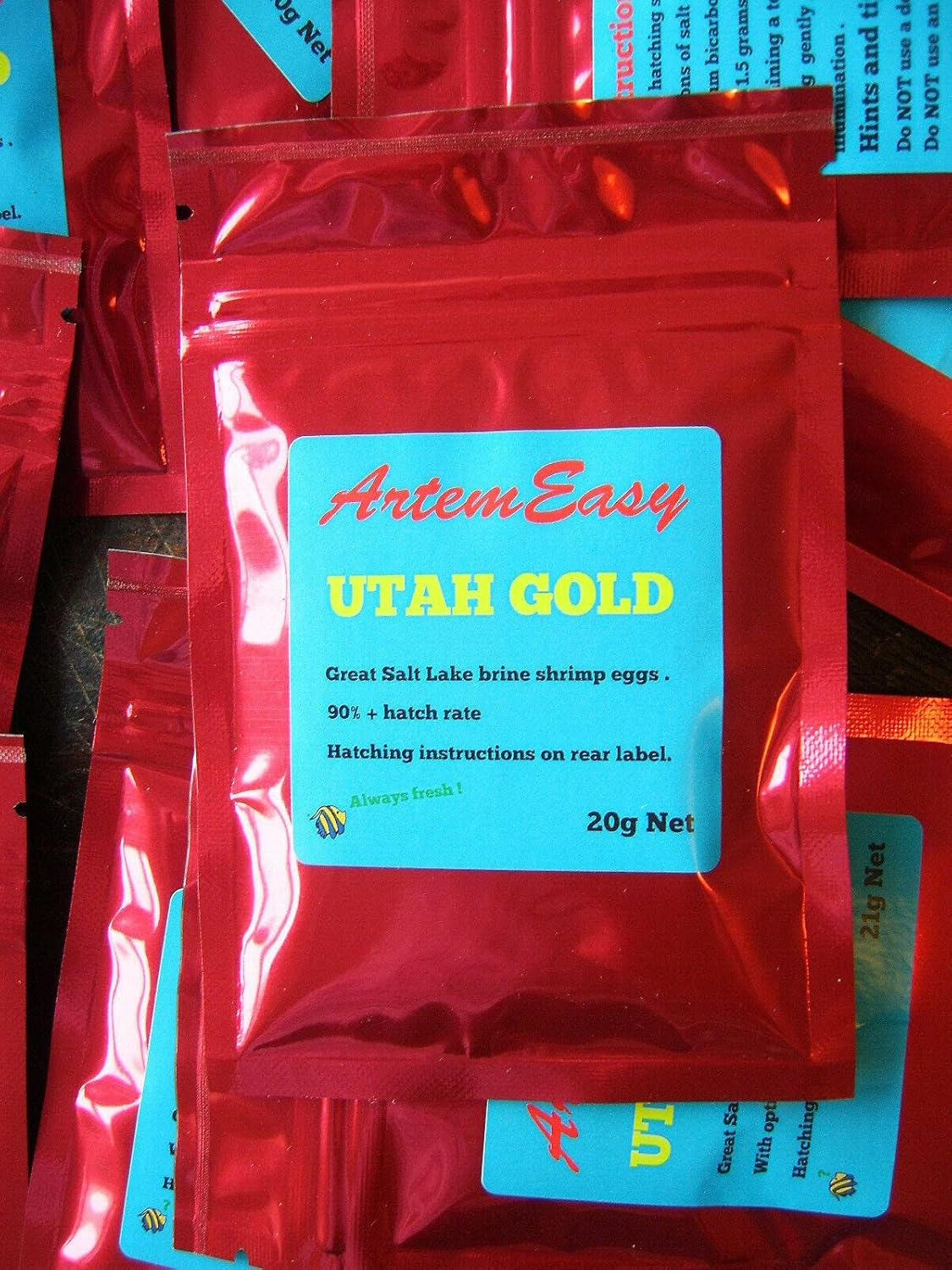 Genuine Utah Sourced Brine Shrimp ) Artemia ) Eggs