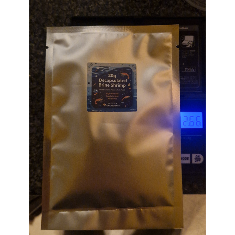 Decapsulated brine shrimp eggs 20g