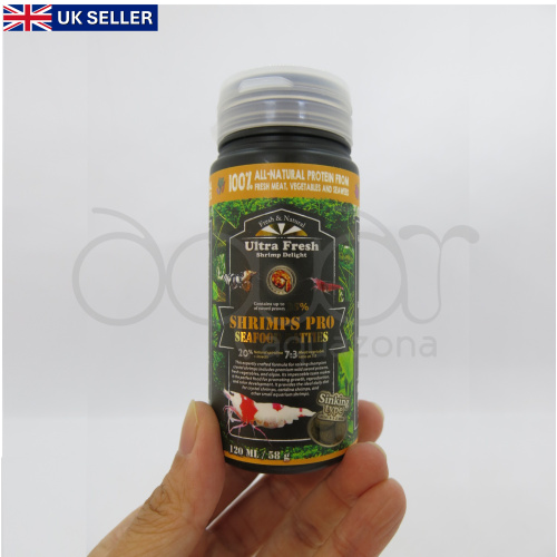 Ultra Fresh Shrimp Pro Food 58g - Red Cherry Crystal Tiger shrimp tropical Aquazona - FREE POSTAGE