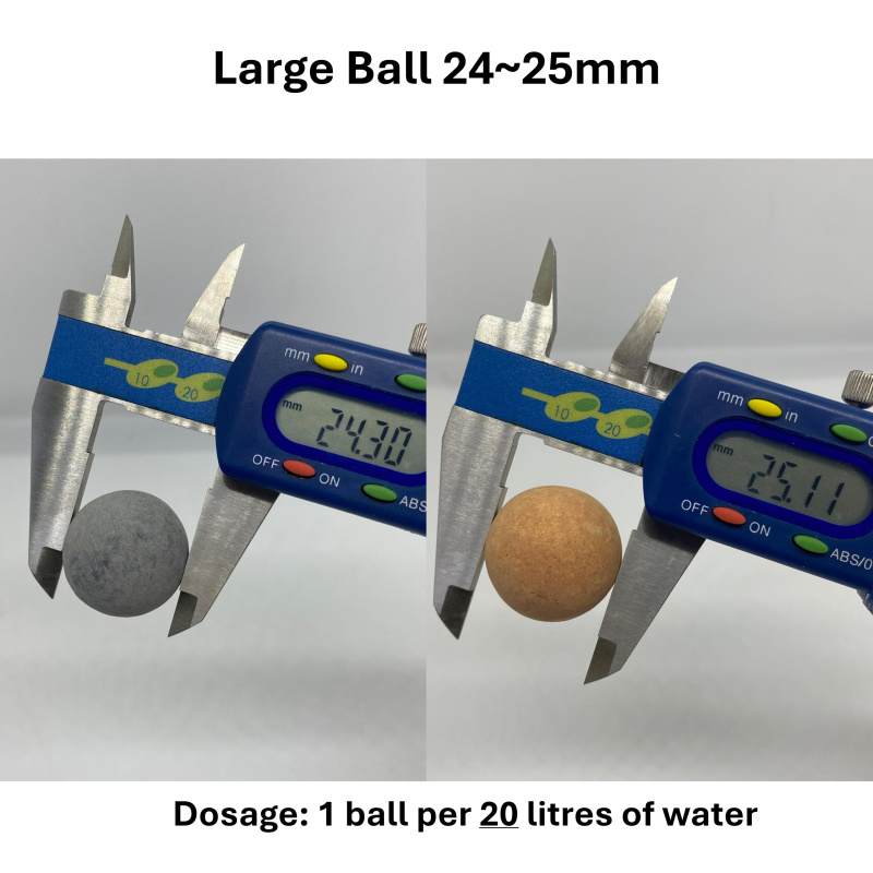 2 x Large Mineral Balls for Shrimp Aquarium Crystal Red Bee Cherry Blue Green Shrimp - FREE POSTAGE