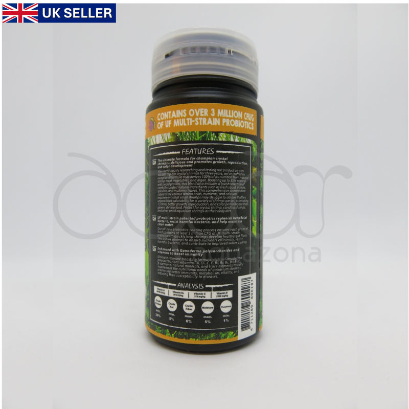 Ultra Fresh Shrimp Pro Food 58g - Red Cherry Crystal Tiger shrimp tropical Aquazona - FREE POSTAGE