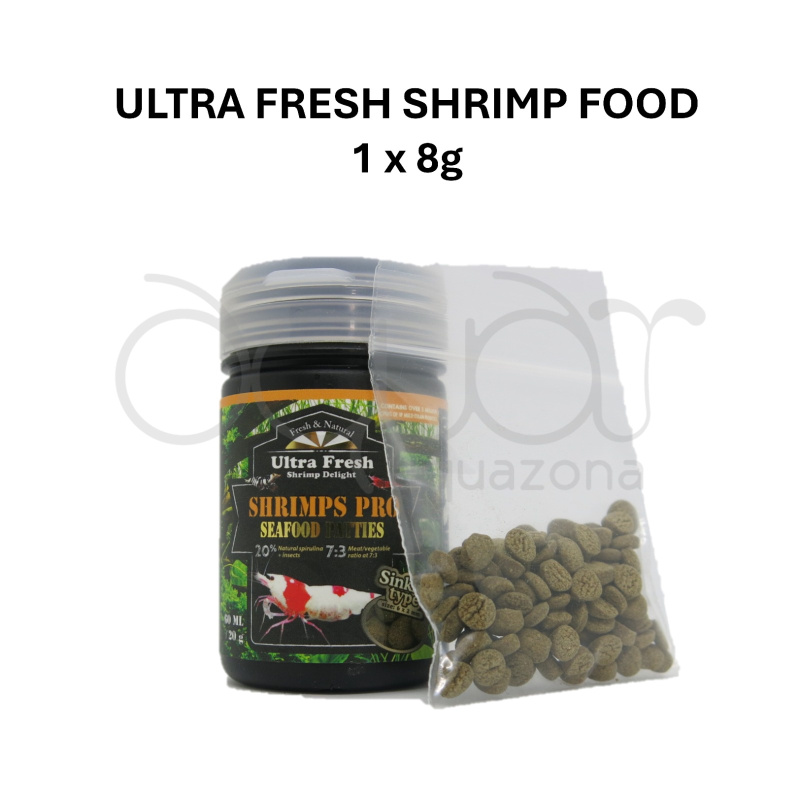 Aquazona Shrimp Essential Kit - Indian Almond Leaves, Ultra Fresh Shrimp Food