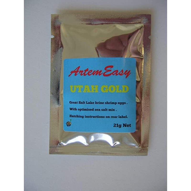 Brine Shrimp Eggs w/Hatching Salt Mix. Artemia . Sachets x 5 . ArtemEasy .