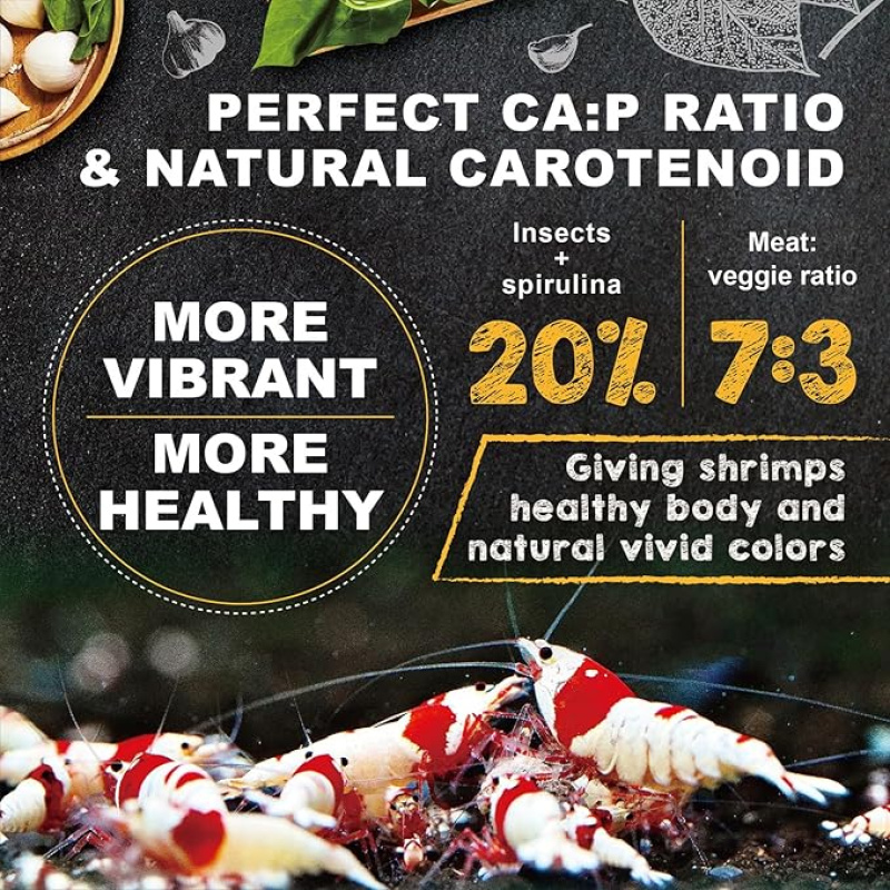 Shrimp Breeding Kit - 8g Ultra Fresh Shrimp Pro Food + 5pcs Large Indian Almond Leaves/Catappa - FREE POSTAGE