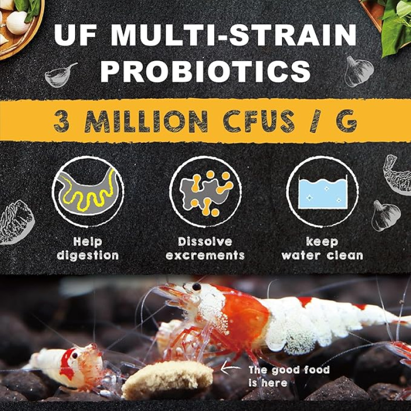 Ultra Fresh Shrimp Pro Food 58g - Red Cherry Crystal Tiger shrimp tropical Aquazona - FREE POSTAGE