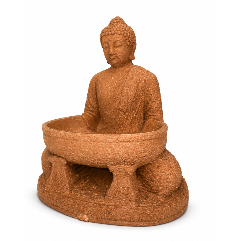 Wooden Buddha Feeding Bowl and Station - 3D Printed Using Real Wood Fibres!