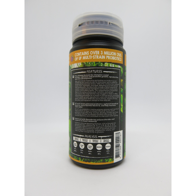 Ultra Fresh Shrimp Pro Food 58g - Red Cherry Crystal Tiger shrimp tropical Aquazona