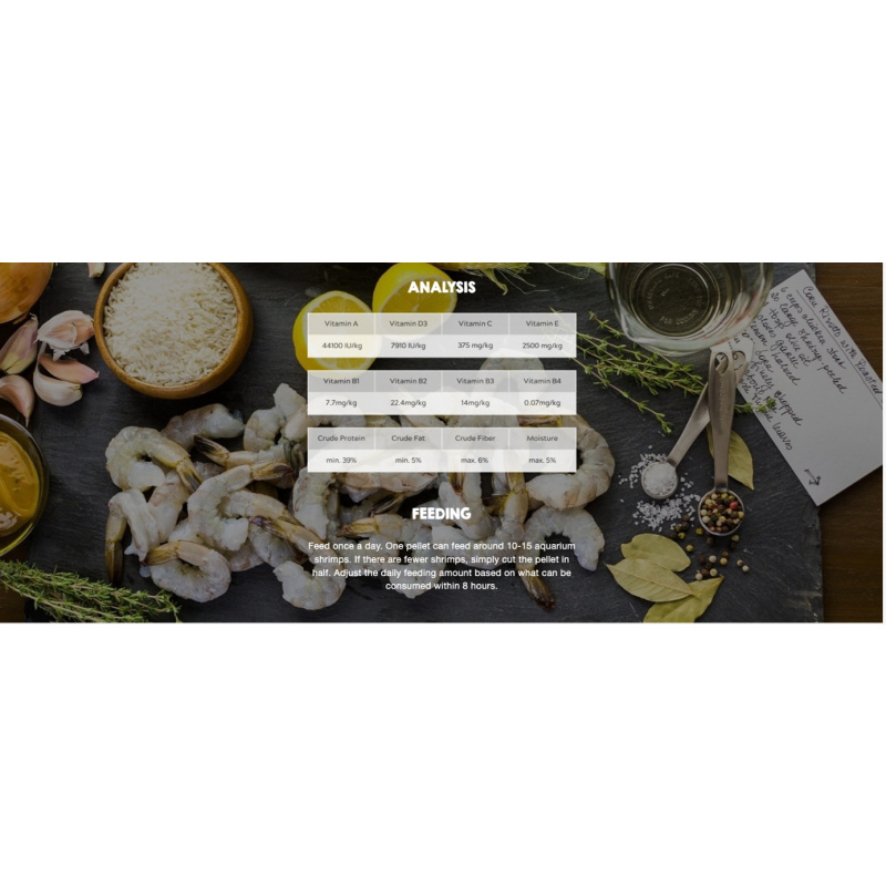 Shrimp Breeding Kit - 8g Ultra Fresh Shrimp Pro Food + 5pcs Indian Almond Leaves/Catappa - FREE POSTAGE