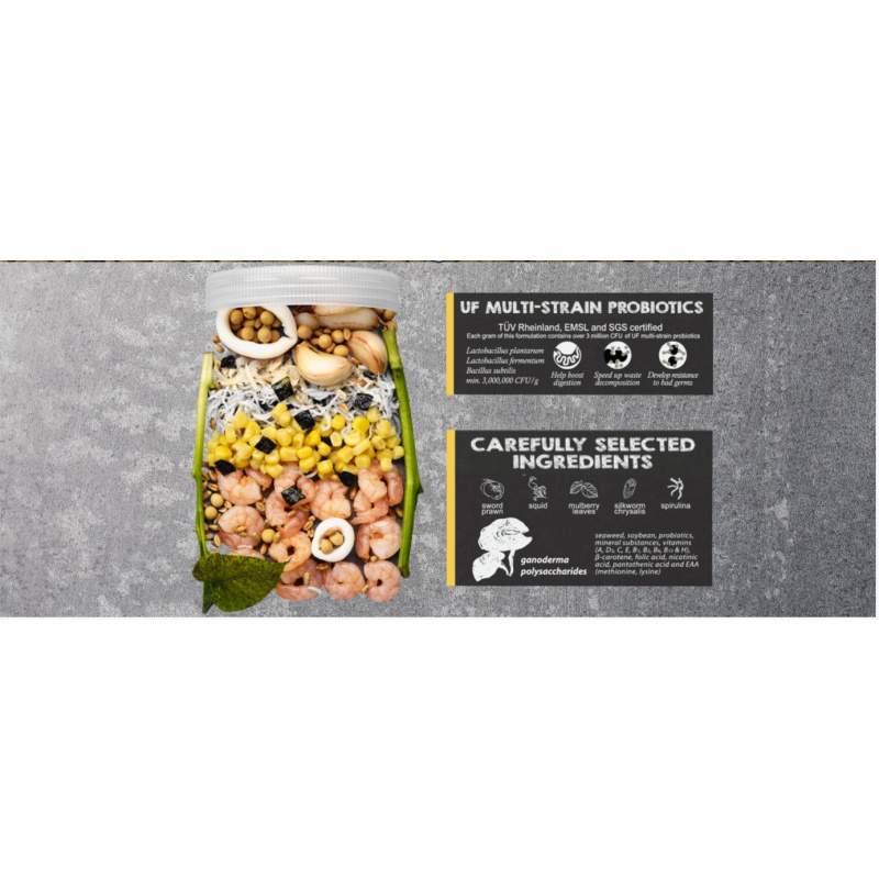 Shrimp Breeding Kit - 8g Ultra Fresh Shrimp Pro Food + 5pcs Indian Almond Leaves/Catappa - FREE POSTAGE