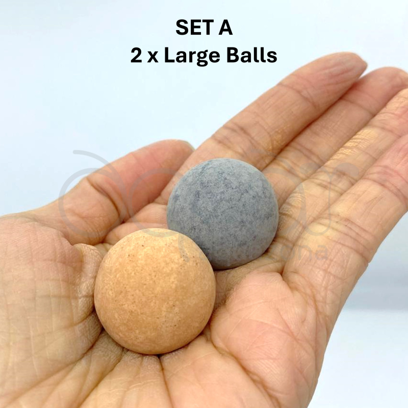 2 x Large Mineral Balls for Shrimp Aquarium Crystal Red Bee Cherry Blue Green Shrimp - FREE POSTAGE